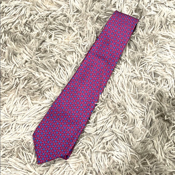 Hermes Other - • Hermès • Silk Printed Purple & Red Men’s Tie